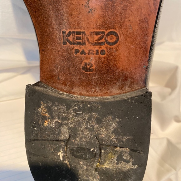 KENZO Men’s Black Patent Leather Shoes Sz 9.5 - Picture 9 of 11